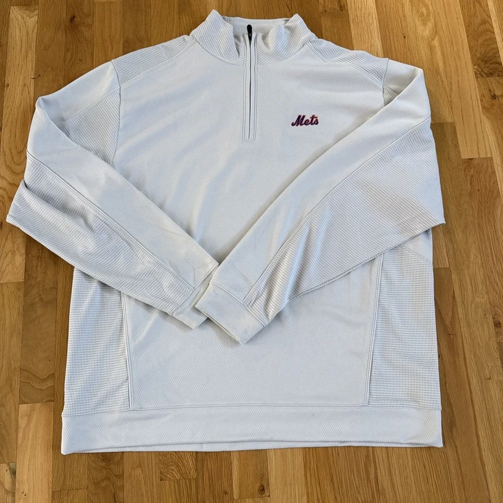 Cutter &‎ Buck New York Mets 1/4 Zip Pullover Size XXL. Perfect Cond. MSRP -$185